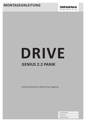 Siegenia DRIVE GENIUS PANIK 2.2 Montageanleitung