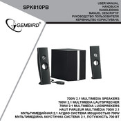 Gembird SPK810PB Handbuch