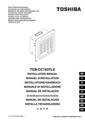 Toshiba TCB-CC163TLE Installations-Handbuch