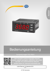 PCE PCE-RE01 Bedienungsanleitung