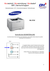 Samsung ML-3710 Kurzanleitung
