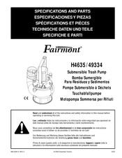 Fairmont H4635/49334 Technische Daten Und Teile