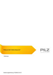 Pilz PSSnet GW1 MOD-EtherCAT Bedienungsanleitung