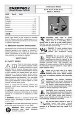 Enerpac IC-50 Anleitungsblatt