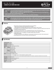 FLUX EMH-80A ESC Handbuch