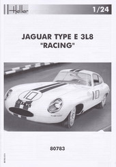 HELLER JAGUAR TYP E 3L8 RACING Handbuch