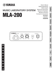 Yamaha MLA-200 Bedienungsanleitung