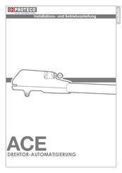Proteco Ace 4 TI Installation Und Betriebsanleitung