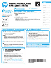HP LaserJet Pro M201 Handbuch Für Die Inbetriebnahme
