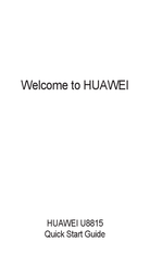 Huawei U8815 Schnellstartanleitung