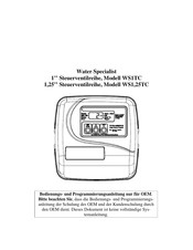 Water Specialist WS1TC Bedienungs- Und Programmierungsanleitung