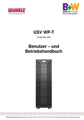 Wöhrle WP-T 33-30-B Benutzer- Und Betriebshandbuch