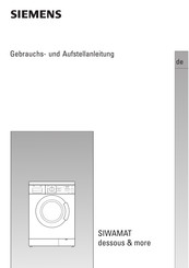 Siemens SIWAMAT dessous & more Gebrauchs- Und Aufstellanleitung
