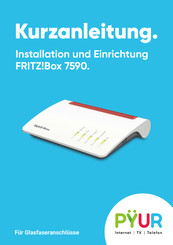 AVM FRITZ!Box 7590 Kurzanleitung