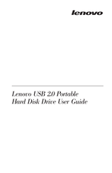 Lenovo USB 2.0 Portable Hard Disk Drive Bedienungsanleitung