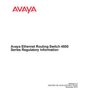 Avaya ERS 4526GTX Handbuch