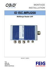 Feig Electronic OBID i-scan ID ISC.MRU200 Montage / Installation