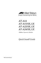 Allied Telesyn AT-A22/LX Schnellinstallationsanleitung