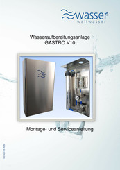 Wellwasser GASTRO V10 Montage- Und Serviceanleitung