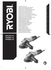 Ryobi RAG800-125 Übersetzung Der Originalanleitung