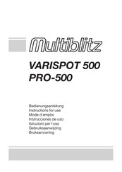 Multiblitz VARISPOT 500 PRO-500 Bedienungsanleitung