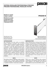 Paso PM2040-B Gebrauchsanleitung