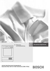 Bosch WTL 6501 Gebrauchs- Und Aufstellanleitung