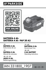Parkside PAP 20 A3 Bedienungsanleitung