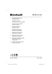 EINHELL GE-CM 18 Li Set Originalbetriebsanleitung