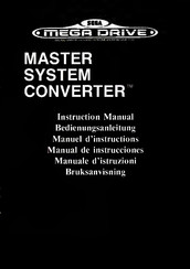 Sega MEGA DRIVE MASTER SYSTEM CONVERTER Bedienungsanleitung