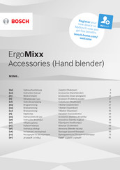 Bosch ErgoMixx MSM6 Gebrauchsanleitung