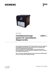 Siemens VALVEGYR LDU11 Serie Bedienungsanleitung