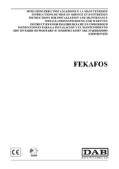 DAB FEKAFOS 550 Installationsanweisung Und Wartung