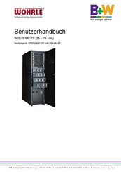 Wöhrle UPS5000-E-75K-BF Benutzerhandbuch