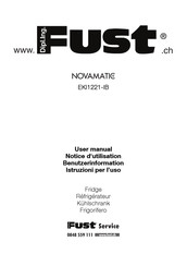 Fust NOVAMATIC EKI-1221-IB Benutzerinformation