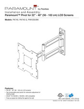 PEERLESS PARAMOUNT PA740 Bedienungsanleitung