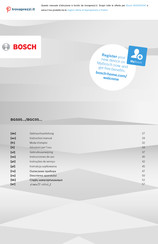 Bosch BGS05-Serie Gebrauchsanleitung