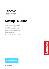 Lenovo Lenovo V530S-07ICR Einrichtungsanleitung