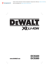 DeWalt DCS320 Bersetzt Von Den Originalanweisungen