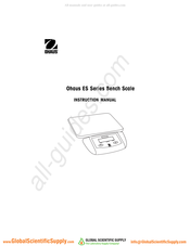 OHAUS ES30R Bedienungsanleitung