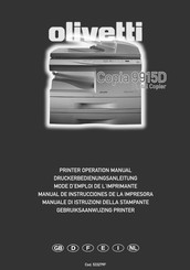 Olivetti Copia 9915D Druckerbedienungsanleitung