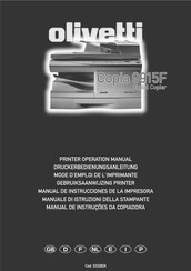 Olivetti Copia 9915F Druckerbedienungsanleitung