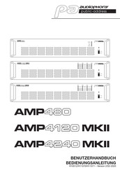audiophony AMP480 Benutzerhandbuch & Bedienungsanleitung