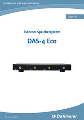 dallmeier DAS-4 Eco Installation Und Inbetriebnahme