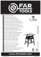 Far Tools TS 1800C Originalbetriebsanleitung