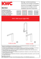 KWC ONO touch light PRO Montage- Und Serviceanleitung
