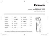 Panasonic ER-GY50 Handbuch