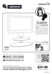 Alphason Gradino GRDB800/2-PB Montageanleitung