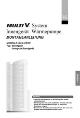 LG Multi V CF Serie Montageanleitung