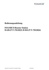 FOAMICO B 630-27 F Bedienungsanleitung